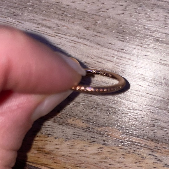 Rose Gold Pandora Rings! (2) wishbone rings, (1) elegant sparkle ring - Picture 6 of 8